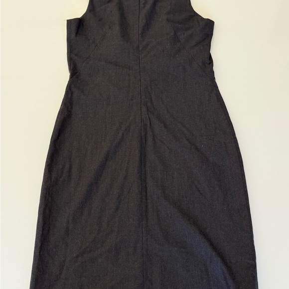 BANANA REPUBLIC Gray 95% Wool stretch Dress Size 4 Made in Italy - Picture 6 of 8